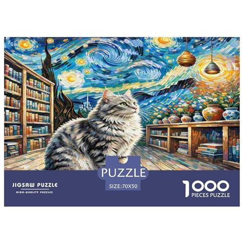 Norwegische Waldkatte 1000 Teile Tier Puzzles Premium Quality Familienspiel - Home Room Decoration Für Erwachsene Und Kinder Ab 12 Jahren Geschenk Für Von 12 Jahren 70x50cm/1000pcs Norwegische Waldkatte 1000 Teile Tier Puzzles Premium Quality Familienspiel - Home Room Decoration Für Erwachsene Und Kinder Ab 12 Jahren Geschenk Für Von 12 Jahren 70x50cm/1000pcs von MMDASBVPE
