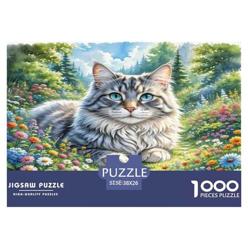 Norwegische Waldkatte 1000 Teile Tier Puzzles Premium Quality Familienspiel - Home Room Decoration Unterhaltung Für Erwachsene Und Kinder Buntes Spielzeug 38x26cm/1000pcs Norwegische Waldkatte 1000 Teile Tier Puzzles Premium Quality Familienspiel - Home Room Decoration Unterhaltung Für Erwachsene Und Kinder Buntes Spielzeug 38x26cm/1000pcs von MMDASBVPE