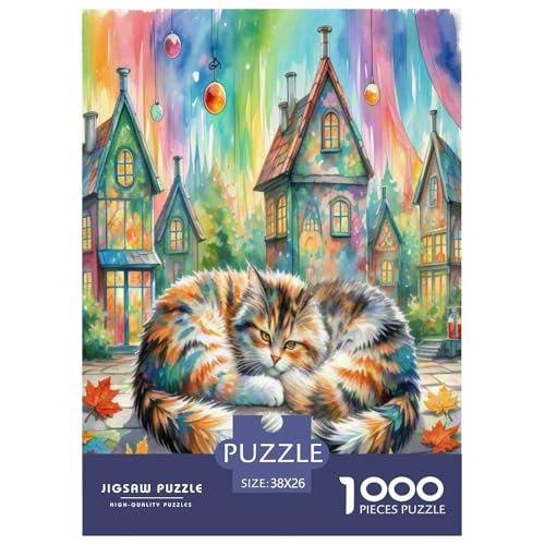 Norwegische Waldkatte 1000 Teile Tier Puzzles Premium Quality Familienspiel - Home Room Decoration Unterhaltung Für Erwachsene Und Kinder Wertvoll Geschenk Für 38x26cm/1000pcs Norwegische Waldkatte 1000 Teile Tier Puzzles Premium Quality Familienspiel - Home Room Decoration Unterhaltung Für Erwachsene Und Kinder Wertvoll Geschenk Für 38x26cm/1000pcs von MMDASBVPE