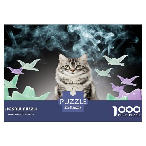 Norwegische Waldkatte 1000 Teile Tier Puzzles Premium Quality Pädagogisch - Home Room Decoration Erwachsene Und Kinder Geschenk Für Von 12 Jahren 38x26cm/1000pcs Norwegische Waldkatte 1000 Teile Tier Puzzles Premium Quality Pädagogisch - Home Room Decoration Erwachsene Und Kinder Geschenk Für Von 12 Jahren 38x26cm/1000pcs von MMDASBVPE