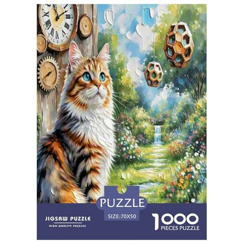 Norwegische Waldkatte 1000 Teile Tier Puzzles Premium Quality Pädagogisch - Home Room Decoration Für Erwachsene, Familien Passen Buntes Spielzeug 70x50cm/1000pcs Norwegische Waldkatte 1000 Teile Tier Puzzles Premium Quality Pädagogisch - Home Room Decoration Für Erwachsene, Familien Passen Buntes Spielzeug 70x50cm/1000pcs von MMDASBVPE