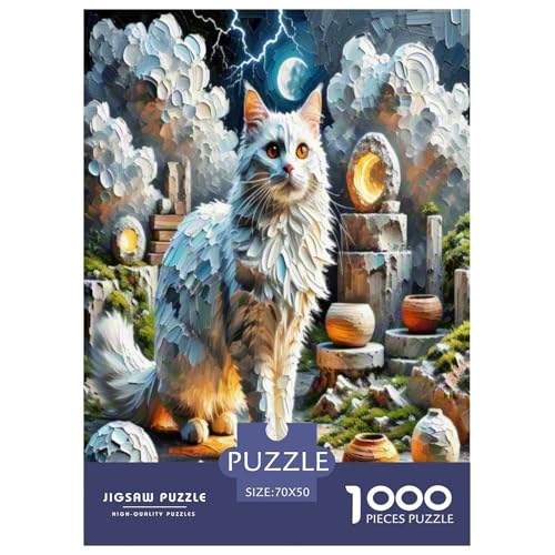 Norwegische Waldkatte 1000 Teile Tier Puzzles Premium Quality Pädagogisch - Home Room Decoration Für Erwachsene, Familien Passen Wertvoll Geschenk Für Kinder 70x50cm/1000pcs Norwegische Waldkatte 1000 Teile Tier Puzzles Premium Quality Pädagogisch - Home Room Decoration Für Erwachsene, Familien Passen Wertvoll Geschenk Für Kinder 70x50cm/1000pcs von MMDASBVPE