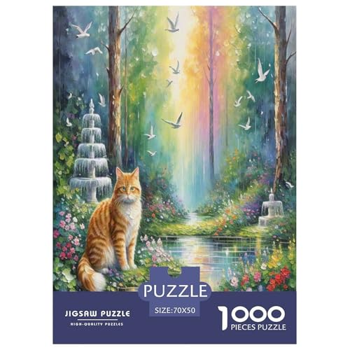 Norwegische Waldkatte 1000 Teile Tier Puzzles Premium Quality Pädagogisch - Home Room Decoration Für Erwachsene Und Kinder Ab 12 Jahren Buntes Spielzeug 70x50cm/1000pcs Norwegische Waldkatte 1000 Teile Tier Puzzles Premium Quality Pädagogisch - Home Room Decoration Für Erwachsene Und Kinder Ab 12 Jahren Buntes Spielzeug 70x50cm/1000pcs von MMDASBVPE