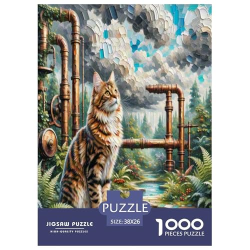 Norwegische Waldkatte 1000 Teile Tier Puzzles Premium Quality Pädagogisch - Home Room Decoration Unterhaltung Für Erwachsene Und Kinder Wertvoll Geschenk Für 38x26cm/1000pcs Norwegische Waldkatte 1000 Teile Tier Puzzles Premium Quality Pädagogisch - Home Room Decoration Unterhaltung Für Erwachsene Und Kinder Wertvoll Geschenk Für 38x26cm/1000pcs von MMDASBVPE