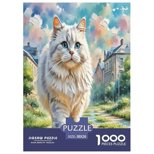 Norwegische Waldkatte 1000 Teile Tier Puzzles Premium Quality Pädagogisch - Home Room Decoration Unterhaltung Für Erwachsene Und Kinder Wertvoll Geschenk Für 38x26cm/1000pcs Norwegische Waldkatte 1000 Teile Tier Puzzles Premium Quality Pädagogisch - Home Room Decoration Unterhaltung Für Erwachsene Und Kinder Wertvoll Geschenk Für 38x26cm/1000pcs von MMDASBVPE