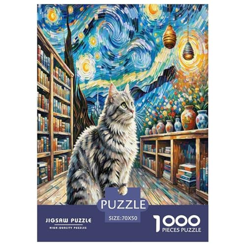 Norwegische Waldkatte 1000-teiliges Tier Puzzles Premium Quality Familienspiel - Home Room Decoration Erwachsene Und Kinder Buntes Spielzeug 70x50cm/1000pcs Norwegische Waldkatte 1000-teiliges Tier Puzzles Premium Quality Familienspiel - Home Room Decoration Erwachsene Und Kinder Buntes Spielzeug 70x50cm/1000pcs von MMDASBVPE