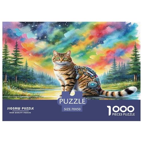 Norwegische Waldkatte 1000-teiliges Tier Puzzles Premium Quality Familienspiel - Home Room Decoration Für Erwachsene, Familien Passen Geschenk Für Kinder Von 12 Jahren 70x50cm/1000pcs Norwegische Waldkatte 1000-teiliges Tier Puzzles Premium Quality Familienspiel - Home Room Decoration Für Erwachsene, Familien Passen Geschenk Für Kinder Von 12 Jahren 70x50cm/1000pcs von MMDASBVPE