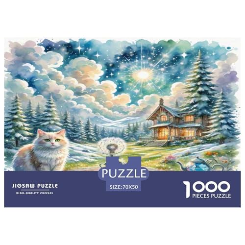 Norwegische Waldkatte 1000-teiliges Tier Puzzles Premium Quality Familienspiel - Home Room Decoration Für Erwachsene Und Kinder Ab 12 Jahren Wertvoll Geschenk Für 70x50cm/1000pcs Norwegische Waldkatte 1000-teiliges Tier Puzzles Premium Quality Familienspiel - Home Room Decoration Für Erwachsene Und Kinder Ab 12 Jahren Wertvoll Geschenk Für 70x50cm/1000pcs von MMDASBVPE