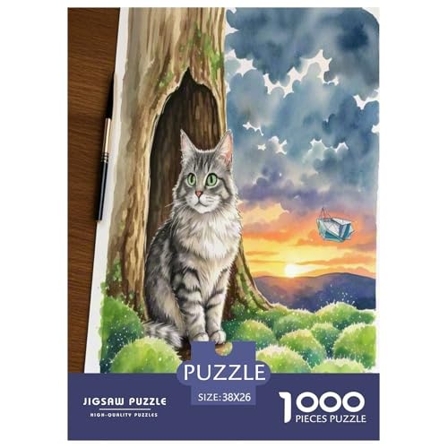 Norwegische Waldkatte 1000-teiliges Tier Puzzles Premium Quality Pädagogisch - Home Room Decoration Erwachsene Und Kinder Buntes Spielzeug 38x26cm/1000pcs Norwegische Waldkatte 1000-teiliges Tier Puzzles Premium Quality Pädagogisch - Home Room Decoration Erwachsene Und Kinder Buntes Spielzeug 38x26cm/1000pcs von MMDASBVPE