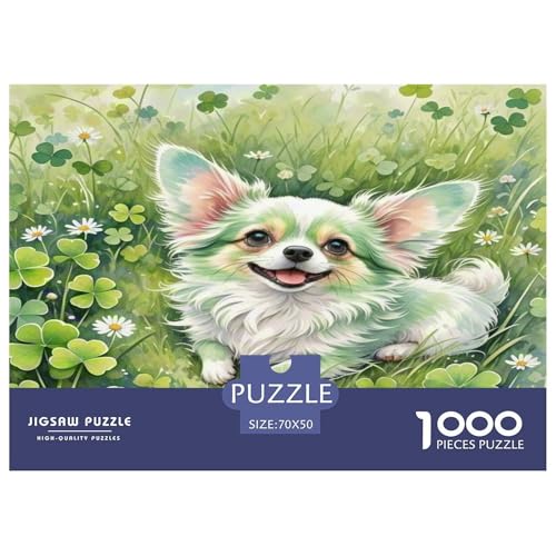 Papillon 1000 Teile Tier Puzzles Premium Quality Pädagogisch - Home Room Decoration Für Erwachsene, Familien Passen Buntes Spielzeug 70x50cm/1000pcs von MMDASBVPE