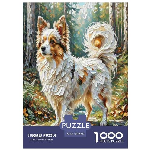 Papillon 1000-teiliges Tier Puzzles Premium Quality Familienspiel - Home Room Decoration Für Erwachsene, Familien Passen Buntes Spielzeug 70x50cm/1000pcs von MMDASBVPE