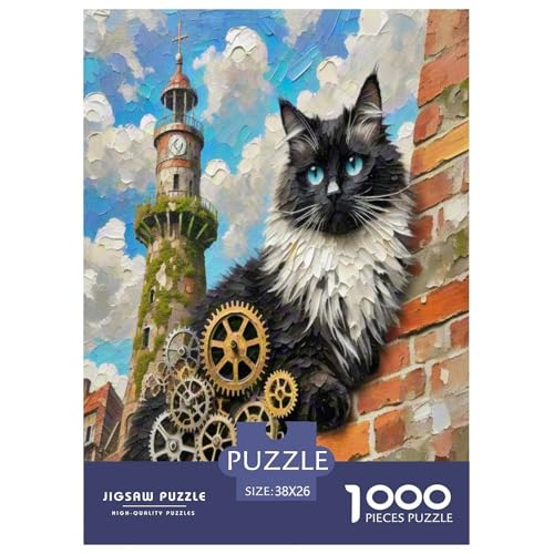 Persische Katze 1000 Teile Tier Puzzles Premium Quality Familienspiel - Home Room Decoration Für Erwachsene, Familien Passen Buntes Spielzeug 38x26cm/1000pcs Persische Katze 1000 Teile Tier Puzzles Premium Quality Familienspiel - Home Room Decoration Für Erwachsene, Familien Passen Buntes Spielzeug 38x26cm/1000pcs von MMDASBVPE