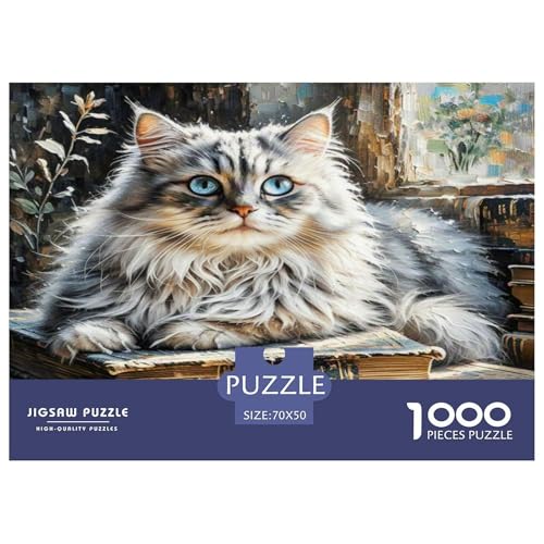 Persische Katze 1000 Teile Tier Puzzles Premium Quality Familienspiel - Home Room Decoration Für Erwachsene, Familien Passen Wertvoll Geschenk Für Kinder 70x50cm/1000pcs Persische Katze 1000 Teile Tier Puzzles Premium Quality Familienspiel - Home Room Decoration Für Erwachsene, Familien Passen Wertvoll Geschenk Für Kinder 70x50cm/1000pcs von MMDASBVPE