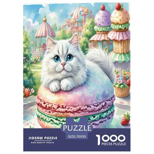 Persische Katze 1000 Teile Tier Puzzles Premium Quality Familienspiel - Home Room Decoration Für Erwachsene Und Kinder Ab 12 Jahren Wertvoll Geschenk Für 70x50cm/1000pcs von MMDASBVPE