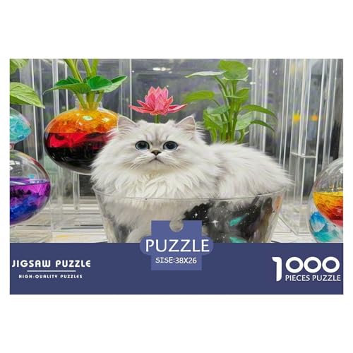 Persische Katze 1000 Teile Tier Puzzles Premium Quality Familienspiel - Home Room Decoration Unterhaltung Für Erwachsene Und Kinder Geschenk Für Von 12 Jahren 38x26cm/1000pcs Persische Katze 1000 Teile Tier Puzzles Premium Quality Familienspiel - Home Room Decoration Unterhaltung Für Erwachsene Und Kinder Geschenk Für Von 12 Jahren 38x26cm/1000pcs von MMDASBVPE