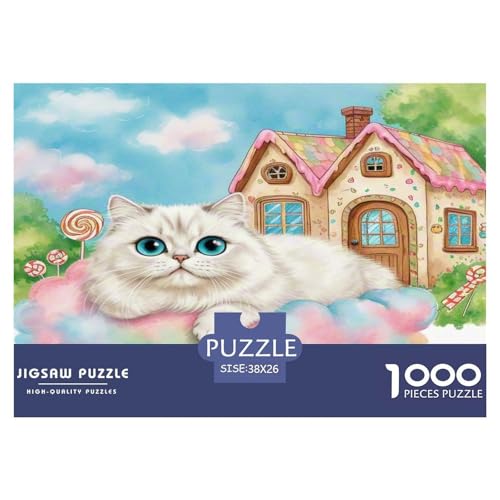 Persische Katze 1000 Teile Tier Puzzles Premium Quality Pädagogisch - Home Room Decoration Erwachsene Und Kinder Geschenk Für Von 12 Jahren 38x26cm/1000pcs von MMDASBVPE