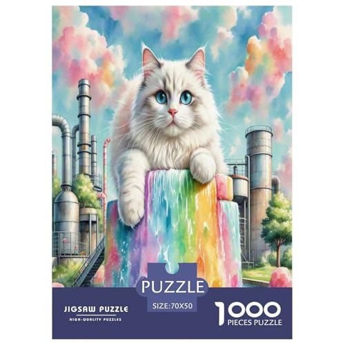 Persische Katze 1000 Teile Tier Puzzles Premium Quality Pädagogisch - Home Room Decoration Erwachsene Und Kinder Geschenk Für Von 12 Jahren 70x50cm/1000pcs Persische Katze 1000 Teile Tier Puzzles Premium Quality Pädagogisch - Home Room Decoration Erwachsene Und Kinder Geschenk Für Von 12 Jahren 70x50cm/1000pcs von MMDASBVPE