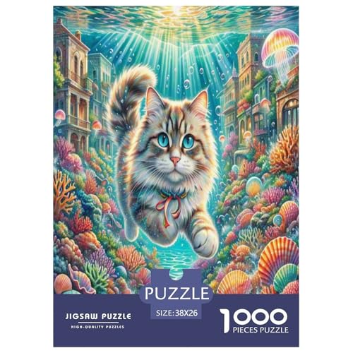 Persische Katze 1000 Teile Tier Puzzles Premium Quality Pädagogisch - Home Room Decoration Für Erwachsene, Familien Passen Buntes Spielzeug 38x26cm/1000pcs Persische Katze 1000 Teile Tier Puzzles Premium Quality Pädagogisch - Home Room Decoration Für Erwachsene, Familien Passen Buntes Spielzeug 38x26cm/1000pcs von MMDASBVPE