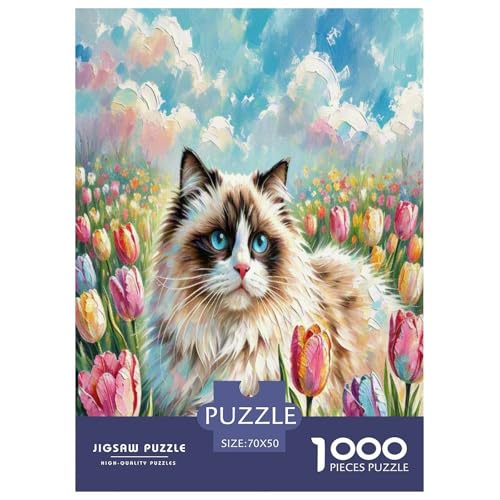 Persische Katze 1000 Teile Tier Puzzles Premium Quality Pädagogisch - Home Room Decoration Für Erwachsene, Familien Passen Buntes Spielzeug 70x50cm/1000pcs Persische Katze 1000 Teile Tier Puzzles Premium Quality Pädagogisch - Home Room Decoration Für Erwachsene, Familien Passen Buntes Spielzeug 70x50cm/1000pcs von MMDASBVPE
