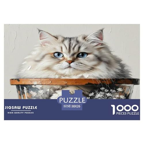 Persische Katze 1000 Teile Tier Puzzles Premium Quality Pädagogisch - Home Room Decoration Für Erwachsene Und Kinder Ab 12 Jahren Geschenk Für Von 12 Jahren 38x26cm/1000pcs Persische Katze 1000 Teile Tier Puzzles Premium Quality Pädagogisch - Home Room Decoration Für Erwachsene Und Kinder Ab 12 Jahren Geschenk Für Von 12 Jahren 38x26cm/1000pcs von MMDASBVPE