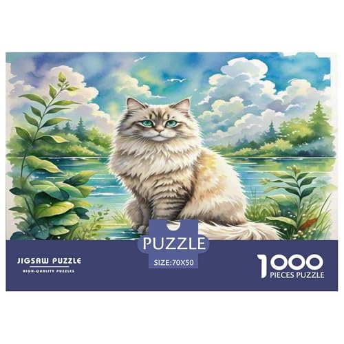 Persische Katze 1000-teiliges Tier Puzzles Premium Quality Pädagogisch - Home Room Decoration Erwachsene Und Kinder Geschenk Für Von 12 Jahren 70x50cm/1000pcs Persische Katze 1000-teiliges Tier Puzzles Premium Quality Pädagogisch - Home Room Decoration Erwachsene Und Kinder Geschenk Für Von 12 Jahren 70x50cm/1000pcs von MMDASBVPE