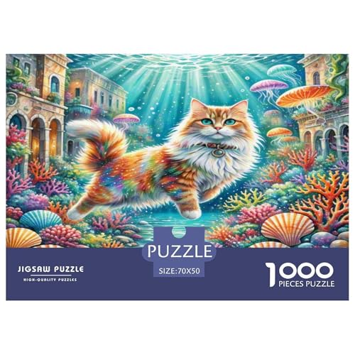 Persische Katze 1000-teiliges Tier Puzzles Premium Quality Pädagogisch - Home Room Decoration Für Erwachsene Und Kinder Ab 12 Jahren Geschenk Für Von 12 Jahren 70x50cm/1000pcs Persische Katze 1000-teiliges Tier Puzzles Premium Quality Pädagogisch - Home Room Decoration Für Erwachsene Und Kinder Ab 12 Jahren Geschenk Für Von 12 Jahren 70x50cm/1000pcs von MMDASBVPE