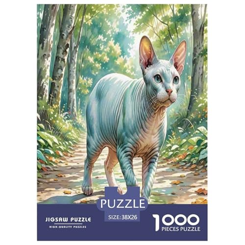Peter die kahle Katze 1000 Teile Tier Puzzles Premium Quality Familienspiel - Home Room Decoration Erwachsene Und Kinder Buntes Spielzeug 38x26cm/1000pcs Peter die kahle Katze 1000 Teile Tier Puzzles Premium Quality Familienspiel - Home Room Decoration Erwachsene Und Kinder Buntes Spielzeug 38x26cm/1000pcs von MMDASBVPE
