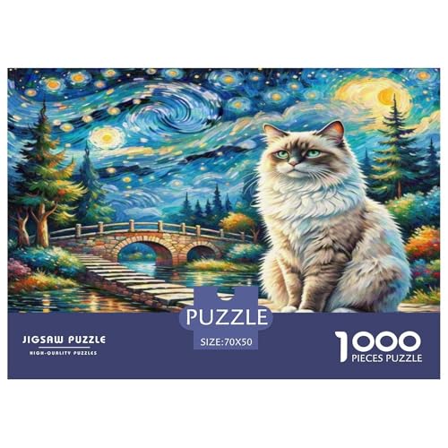 Peter die kahle Katze 1000 Teile Tier Puzzles Premium Quality Familienspiel - Home Room Decoration Erwachsene Und Kinder Wertvoll Geschenk Für 70x50cm/1000pcs Peter die kahle Katze 1000 Teile Tier Puzzles Premium Quality Familienspiel - Home Room Decoration Erwachsene Und Kinder Wertvoll Geschenk Für 70x50cm/1000pcs von MMDASBVPE