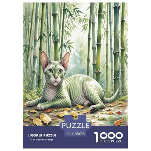 Peter die kahle Katze 1000 Teile Tier Puzzles Premium Quality Familienspiel - Home Room Decoration Für Erwachsene Und Kinder Ab 12 Jahren Geschenk Für Von 12 Jahren 38x26cm/1000pcs Peter die kahle Katze 1000 Teile Tier Puzzles Premium Quality Familienspiel - Home Room Decoration Für Erwachsene Und Kinder Ab 12 Jahren Geschenk Für Von 12 Jahren 38x26cm/1000pcs von MMDASBVPE