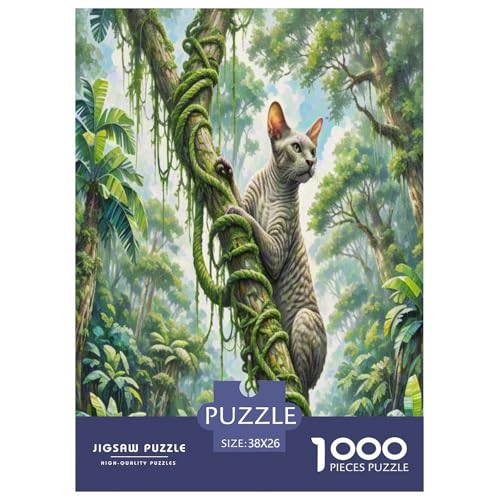 Peter die kahle Katze 1000 Teile Tier Puzzles Premium Quality Pädagogisch - Home Room Decoration Erwachsene Und Kinder Buntes Spielzeug 38x26cm/1000pcs Peter die kahle Katze 1000 Teile Tier Puzzles Premium Quality Pädagogisch - Home Room Decoration Erwachsene Und Kinder Buntes Spielzeug 38x26cm/1000pcs von MMDASBVPE
