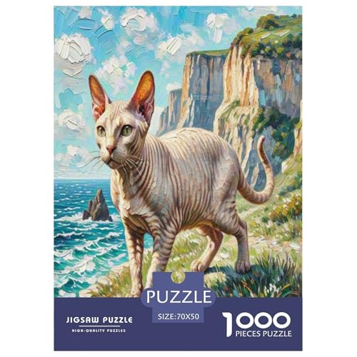 Peter die kahle Katze 1000 Teile Tier Puzzles Premium Quality Pädagogisch - Home Room Decoration Erwachsene Und Kinder Buntes Spielzeug 70x50cm/1000pcs Peter die kahle Katze 1000 Teile Tier Puzzles Premium Quality Pädagogisch - Home Room Decoration Erwachsene Und Kinder Buntes Spielzeug 70x50cm/1000pcs von MMDASBVPE
