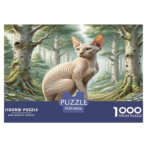 Peter die kahle Katze 1000 Teile Tier Puzzles Premium Quality Pädagogisch - Home Room Decoration Für Erwachsene, Familien Passen Buntes Spielzeug 38x26cm/1000pcs Peter die kahle Katze 1000 Teile Tier Puzzles Premium Quality Pädagogisch - Home Room Decoration Für Erwachsene, Familien Passen Buntes Spielzeug 38x26cm/1000pcs von MMDASBVPE
