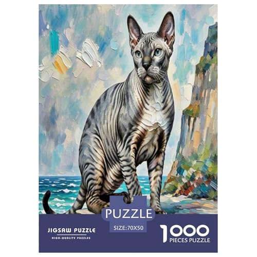 Peter die kahle Katze 1000 Teile Tier Puzzles Premium Quality Pädagogisch - Home Room Decoration Unterhaltung Für Erwachsene Und Kinder Geschenk Für Von 12 Jahren 70x50cm/1000pcs Peter die kahle Katze 1000 Teile Tier Puzzles Premium Quality Pädagogisch - Home Room Decoration Unterhaltung Für Erwachsene Und Kinder Geschenk Für Von 12 Jahren 70x50cm/1000pcs von MMDASBVPE