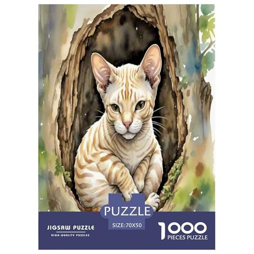 Peter die kahle Katze 1000-teiliges Tier Puzzles Premium Quality Pädagogisch - Home Room Decoration Unterhaltung Für Erwachsene Und Kinder Wertvoll Geschenk Für 70x50cm/1000pcs Peter die kahle Katze 1000-teiliges Tier Puzzles Premium Quality Pädagogisch - Home Room Decoration Unterhaltung Für Erwachsene Und Kinder Wertvoll Geschenk Für 70x50cm/1000pcs von MMDASBVPE