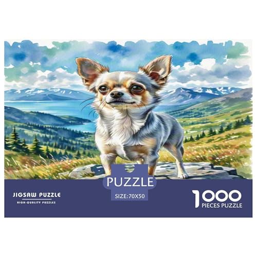 Pommerner Hund 1000 Teile Tier Puzzles Premium Quality Familienspiel - Home Room Decoration Erwachsene Und Kinder Geschenk Für Von 12 Jahren 70x50cm/1000pcs von MMDASBVPE