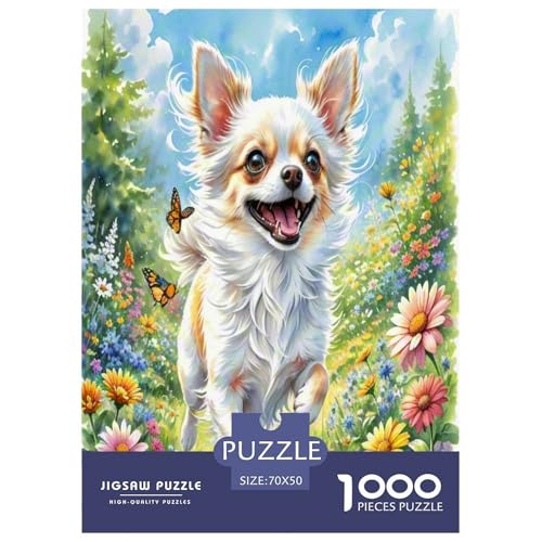 Pommerner Hund 1000 Teile Tier Puzzles Premium Quality Familienspiel - Home Room Decoration Für Erwachsene Und Kinder Ab 12 Jahren Geschenk Für Von 12 Jahren 70x50cm/1000pcs von MMDASBVPE