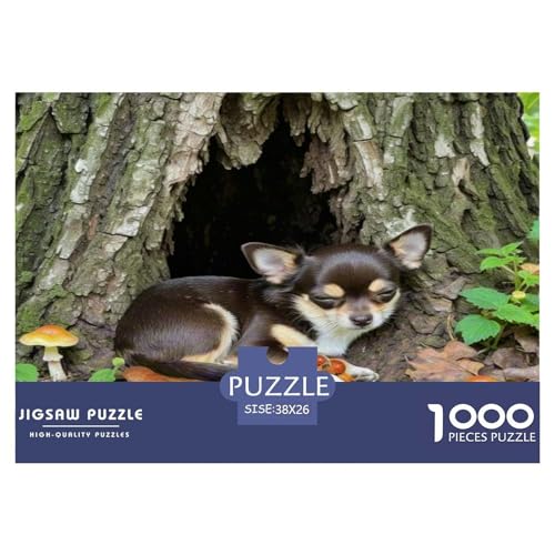 Pommerner Hund 1000 Teile Tier Puzzles Premium Quality Familienspiel - Home Room Decoration Für Erwachsene Und Kinder Ab 12 Jahren Wertvoll Geschenk Für 38x26cm/1000pcs von MMDASBVPE