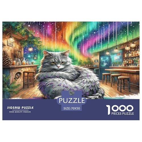 Ragamuffin 1000 Teile Tier Puzzles Premium Quality Familienspiel - Home Room Decoration Für Erwachsene, Familien Passen Buntes Spielzeug 70x50cm/1000pcs von MMDASBVPE