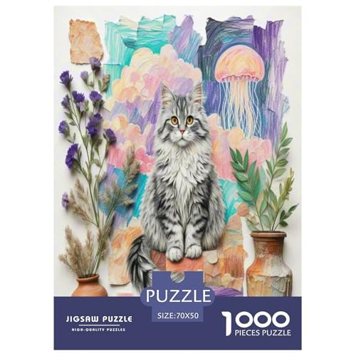 Ragamuffin 1000 Teile Tier Puzzles Premium Quality Familienspiel - Home Room Decoration Für Erwachsene Und Kinder Ab 12 Jahren Buntes Spielzeug 70x50cm/1000pcs von MMDASBVPE