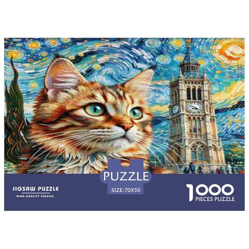 Ragamuffin 1000 Teile Tier Puzzles Premium Quality Familienspiel - Home Room Decoration Für Erwachsene Und Kinder Ab 12 Jahren Wertvoll Geschenk Für 70x50cm/1000pcs von MMDASBVPE
