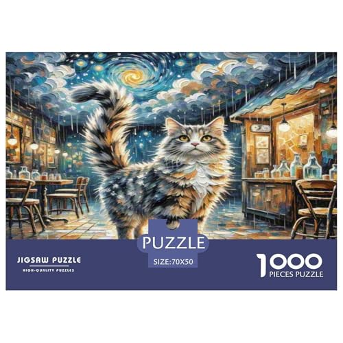 Ragamuffin 1000 Teile Tier Puzzles Premium Quality Familienspiel - Home Room Decoration Unterhaltung Für Erwachsene Und Kinder Buntes Spielzeug 70x50cm/1000pcs von MMDASBVPE