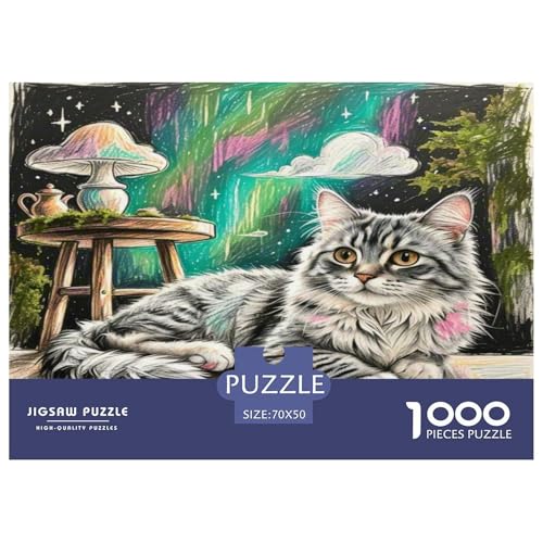 Ragamuffin 1000 Teile Tier Puzzles Premium Quality Pädagogisch - Home Room Decoration Erwachsene Und Kinder Buntes Spielzeug 70x50cm/1000pcs von MMDASBVPE