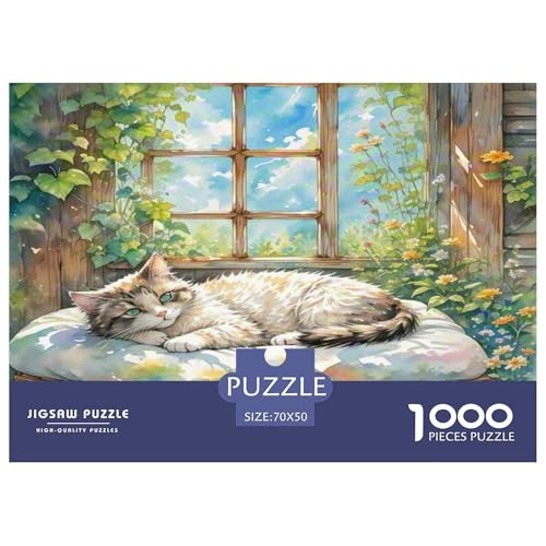 Ragamuffin 1000 Teile Tier Puzzles Premium Quality Pädagogisch - Home Room Decoration Für Erwachsene, Familien Passen Buntes Spielzeug 70x50cm/1000pcs von MMDASBVPE