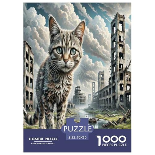 Ragamuffin 1000-teiliges Tier Puzzles Premium Quality Familienspiel - Home Room Decoration Erwachsene Und Kinder Buntes Spielzeug 70x50cm/1000pcs von MMDASBVPE