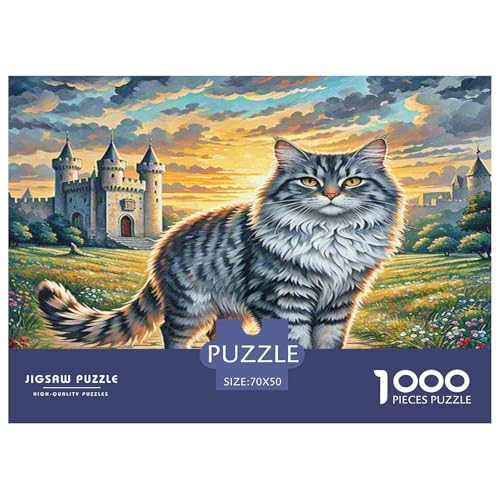 Ragamuffin 1000-teiliges Tier Puzzles Premium Quality Familienspiel - Home Room Decoration Für Erwachsene, Familien Passen Buntes Spielzeug 70x50cm/1000pcs von MMDASBVPE