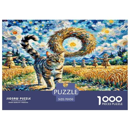 Ragamuffin 1000-teiliges Tier Puzzles Premium Quality Familienspiel - Home Room Decoration Für Erwachsene Und Kinder Ab 12 Jahren Buntes Spielzeug 70x50cm/1000pcs von MMDASBVPE