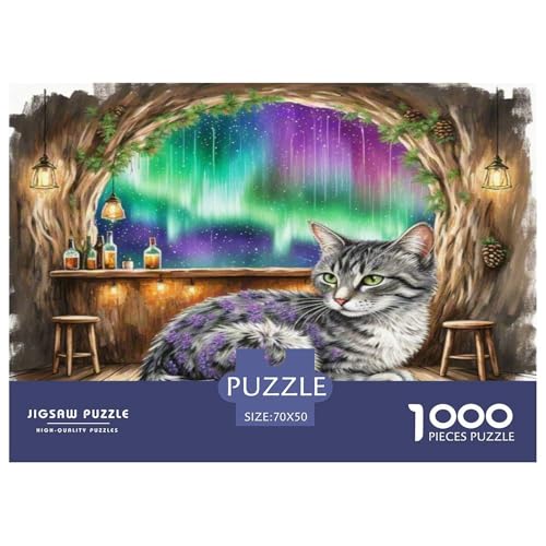 Ragamuffin 1000-teiliges Tier Puzzles Premium Quality Familienspiel - Home Room Decoration Unterhaltung Für Erwachsene Und Kinder Buntes Spielzeug 70x50cm/1000pcs von MMDASBVPE