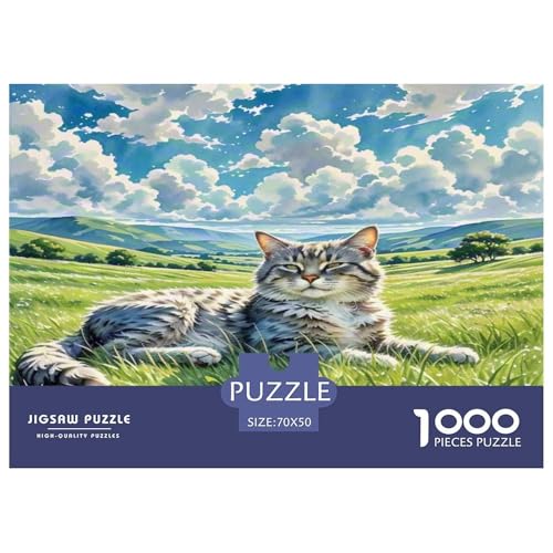 Ragamuffin 1000-teiliges Tier Puzzles Premium Quality Pädagogisch - Home Room Decoration Erwachsene Und Kinder Buntes Spielzeug 70x50cm/1000pcs von MMDASBVPE