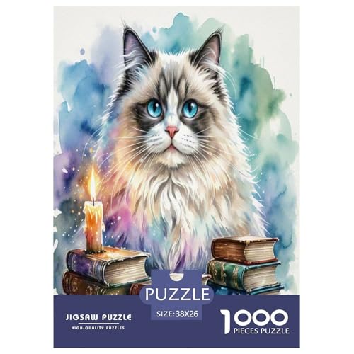 Ragdoll 1000 Teile Tier Puzzles Herausforderndes Pädagogisch - Home Room Decoration Erwachsene Und Kinder Wertvoll Geschenk Für 38x26cm/1000pcs Ragdoll 1000 Teile Tier Puzzles Herausforderndes Pädagogisch - Home Room Decoration Erwachsene Und Kinder Wertvoll Geschenk Für 38x26cm/1000pcs von MMDASBVPE