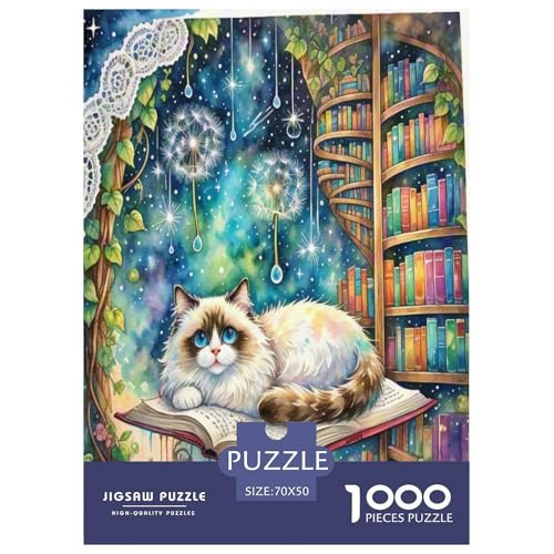 Ragdoll 1000 Teile Tier Puzzles Premium Quality Familienspiel - Home Room Decoration Erwachsene Und Kinder Buntes Spielzeug 70x50cm/1000pcs von MMDASBVPE
